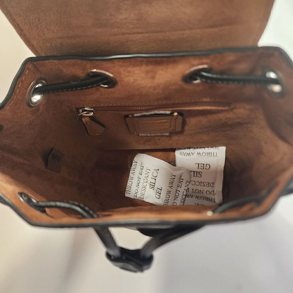 NWT Coach CL458 Amelia Backpack Signature Canvas & Leather Brown - Picture 6 of 6